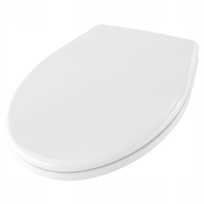 Toiletsæde Oval Polypropylen Hvid 43 x 35 cm