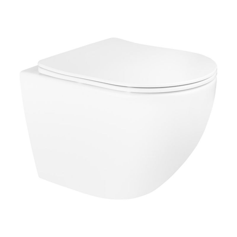 Toiletsæde Slim Hamnes Hvid med ClickClean og Soft Close