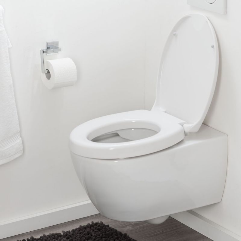 Toiletsæde Comfort Care Hvid Antibakteriel Duroplast 1 stk.
