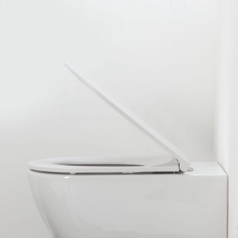 Toiletsæde Elvas Hvid Antibakteriel UV-bestandig 44,9 x 36,6 cm