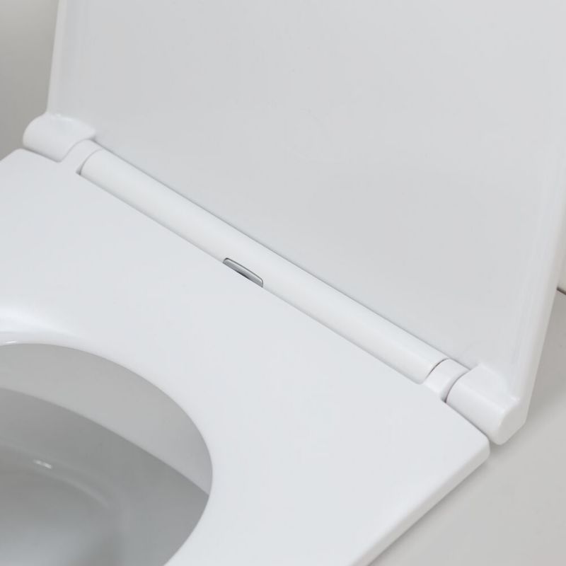 Toiletsæde Elvas Hvid Antibakteriel UV-bestandig 44,9 x 36,6 cm