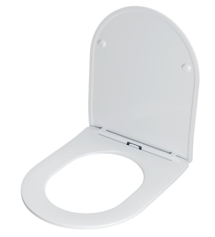 Toiletsæde i Polypropylen Slim Softclose Aftagelig Hvid Sopra 1 stk.