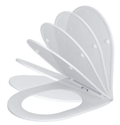 Toiletsæde i Polypropylen Slim Softclose Aftagelig Hvid Sopra 1 stk.