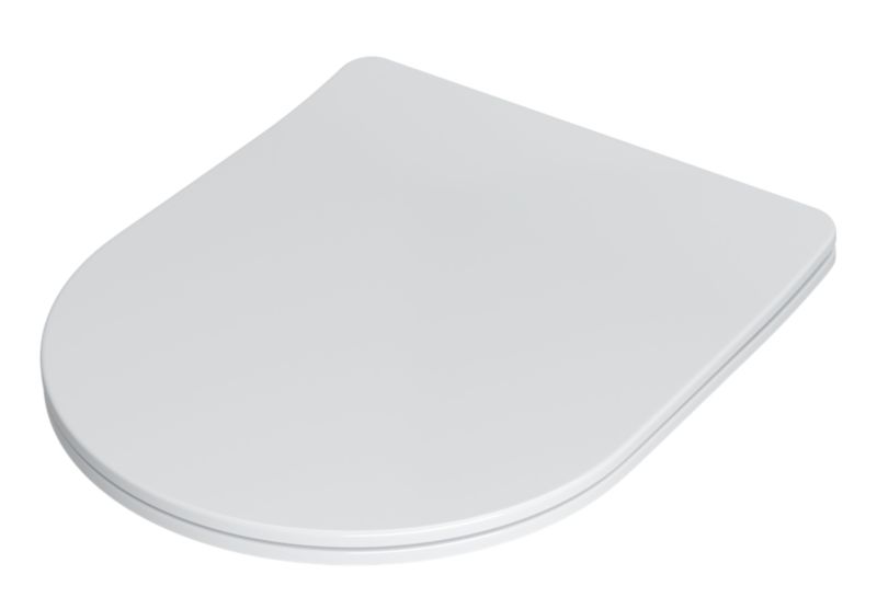 Toiletsæde i Polypropylen Slim Softclose Aftagelig Hvid Sopra 1 stk.