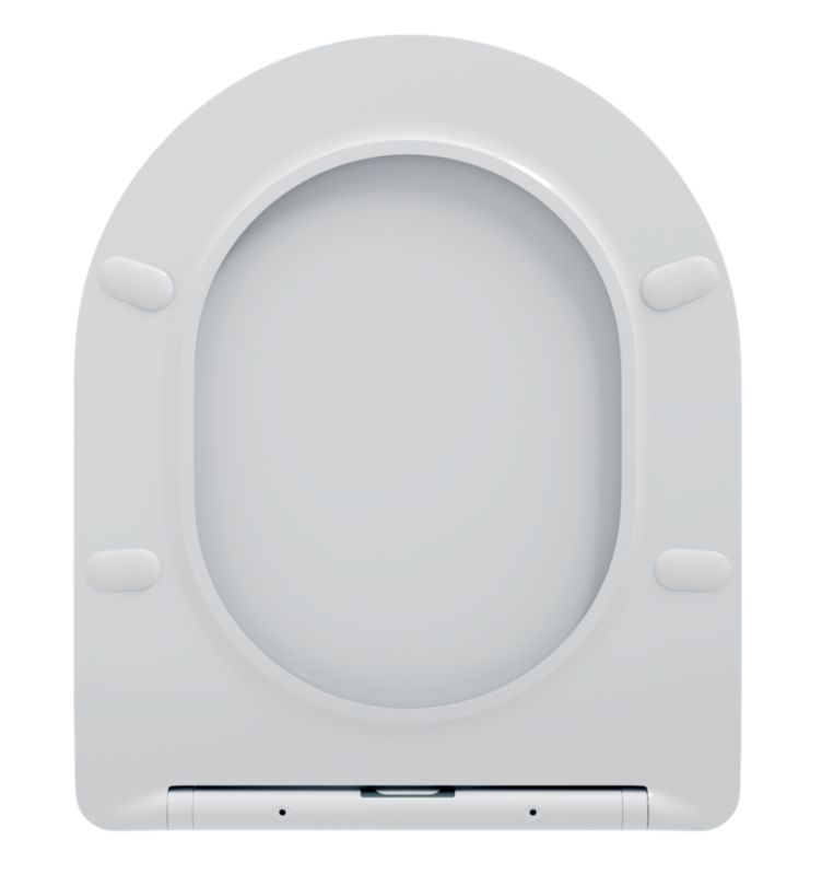 Toiletsæde i Polypropylen Slim Softclose Aftagelig Hvid Sopra 1 stk.