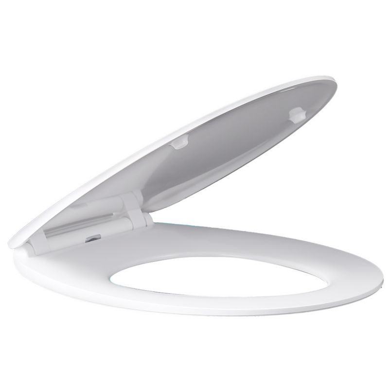 Toiletsæde Hvidt Duroplast Universal Softclose 45x37 cm