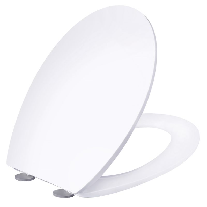 Toiletsæde Hvidt Duroplast Universal Softclose 45x37 cm