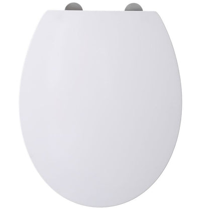 Toiletsæde Hvidt Duroplast Universal Softclose 45x37 cm
