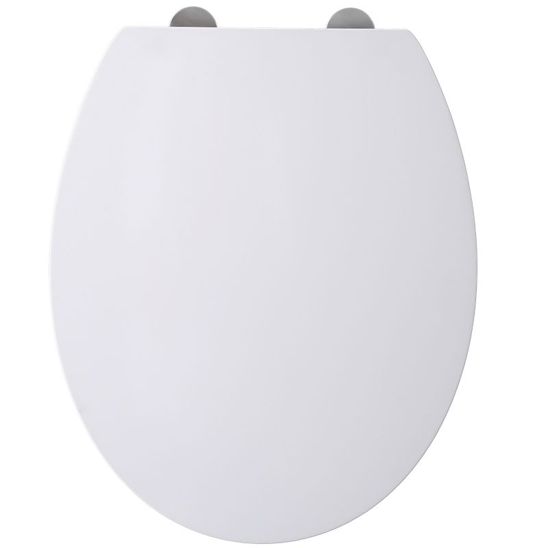 Toiletsæde Hvidt Duroplast Universal Softclose 45x37 cm