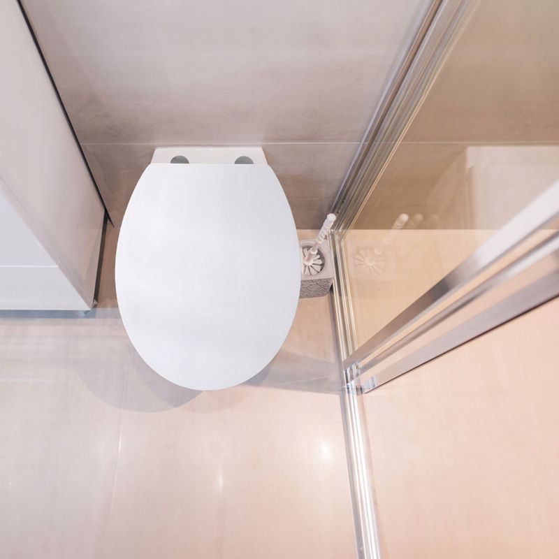 Toiletsæde Hvidt Duroplast Universal Softclose 45x37 cm