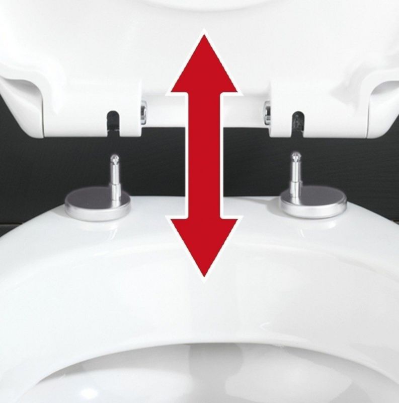 Toiletsæde Astera Hvid Duroplast Universal Soft Close 45,5 cm