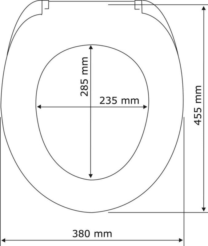 Toiletsæde Astera Hvid Duroplast Universal Soft Close 45,5 cm