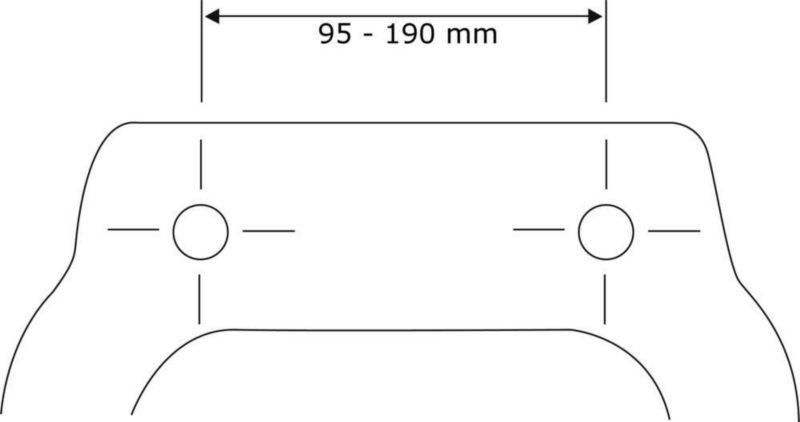 Toiletsæde Universal Hvid Thermoplast Easy-Close 42-44 cm