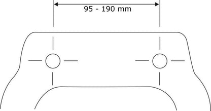 Toiletsæde Universal Hvid Thermoplast Easy-Close 42-44 cm