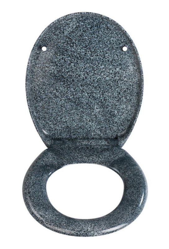 Toiletsæde Ottana Antracit 37,5x44,5 cm Duroplast Blødt Luk | 4008838189023