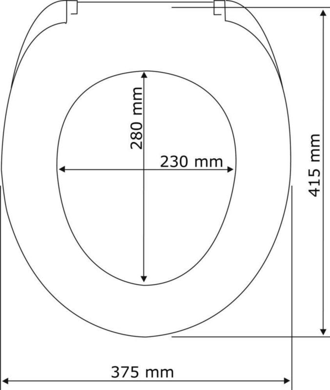 Toiletsæde Samos Softclose Fix-Clip Hvid Duroplast 37,5x44,5 cm