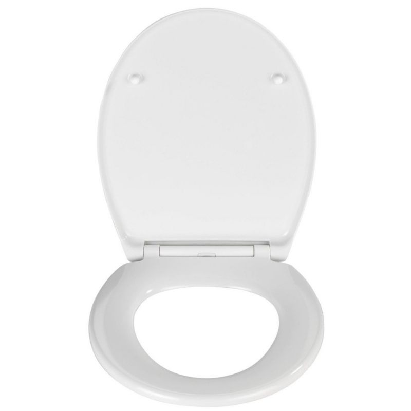 Toiletsæde Samos Softclose Fix-Clip Hvid Duroplast 37,5x44,5 cm