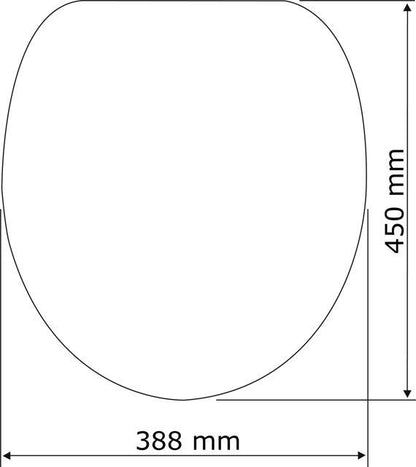 Toiletsæde Wenko Softclose Duroplast Mix Farver 45 x 38,8 cm | 4008838595145