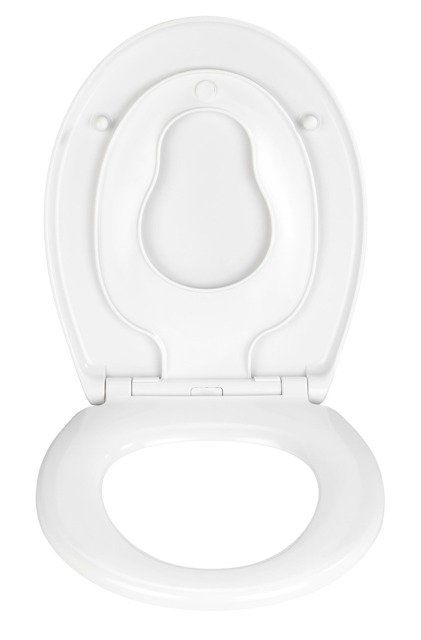 Toiletsæde med Børneindsats Duroplast Hvid 37,5 x 44,5 cm