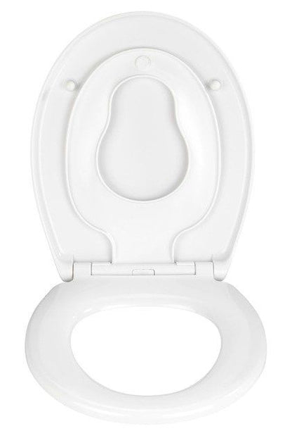 Toiletsæde med Børneindsats Duroplast Hvid 37,5 x 44,5 cm