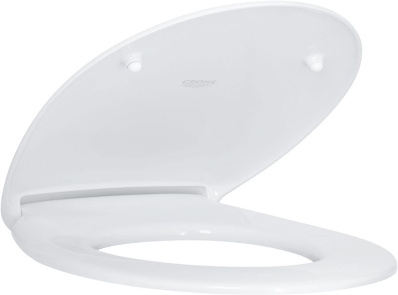 Toiletsæde med Soft Close Hvid Duroplast 46 x 38 cm