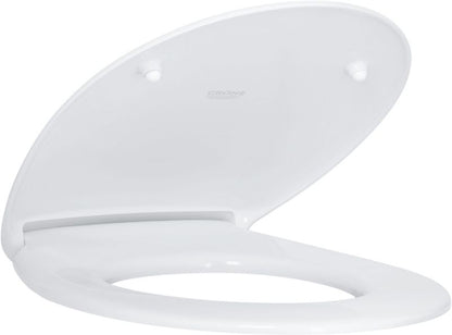 Toiletsæde med Soft Close Hvid Duroplast 46 x 38 cm