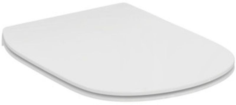 Toiletsæde med Soft Close Tesi 45x365x450 mm Hvid