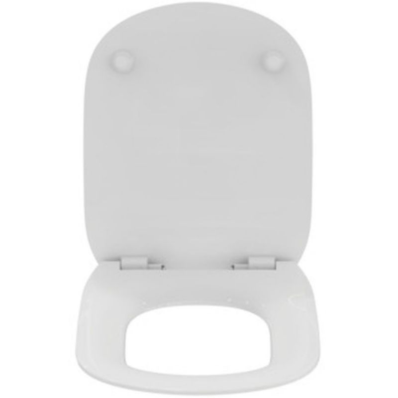 Toiletsæde med Soft Close Tesi 45x365x450 mm Hvid