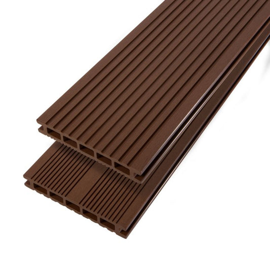 GoodHome komposit terrassebræt 2,1 x 14,5 x 300 cm i chokoladefarve