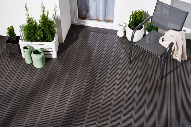 Klikstrom komposit terrassebræt 2,1 x 14,5 x 220 cm chokolade