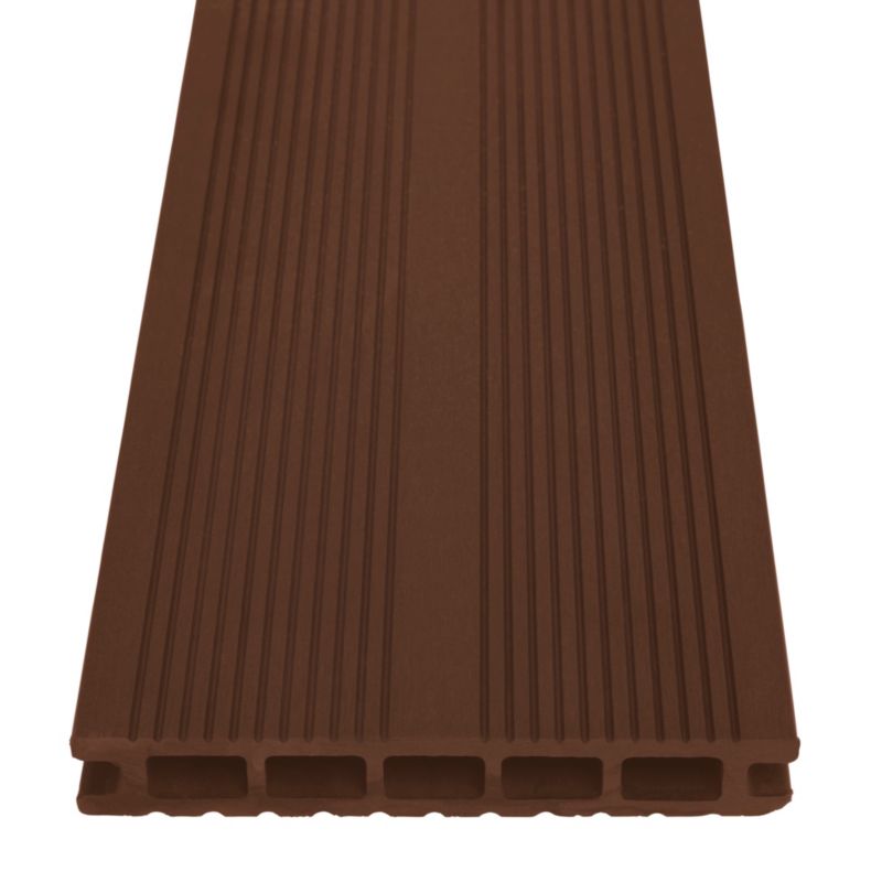 Klikstrom komposit terrassebræt 2,1 x 14,5 x 300 cm chocolate