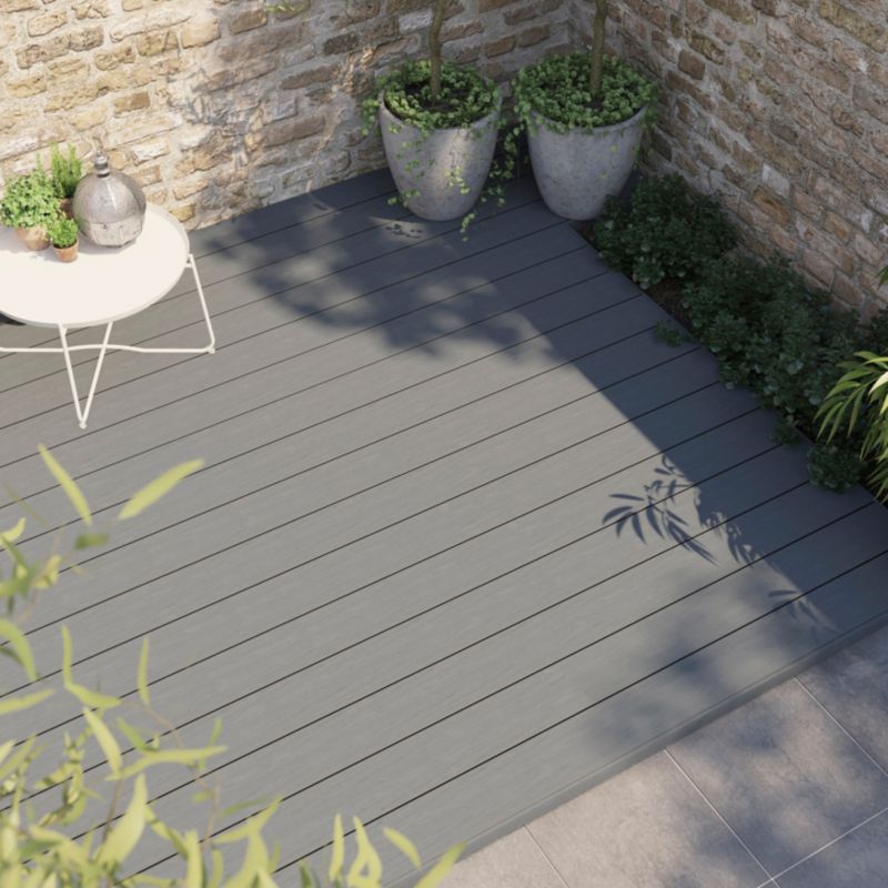 Klikstrom komposit terrassebræt 220 cm grå