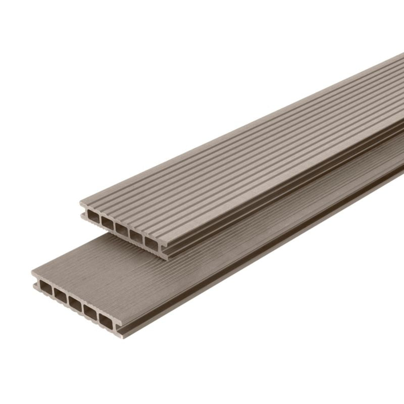 Klikstrom Neva komposit terrassebræt 2,1 x 14,5 x 220 cm taupe