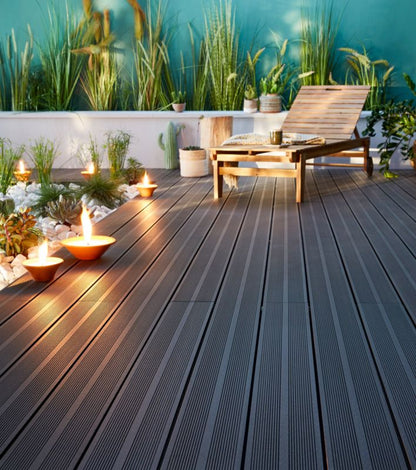 Klikstrom Neva komposit terrassebræt 2,1 x 14,5 x 300 cm antracit