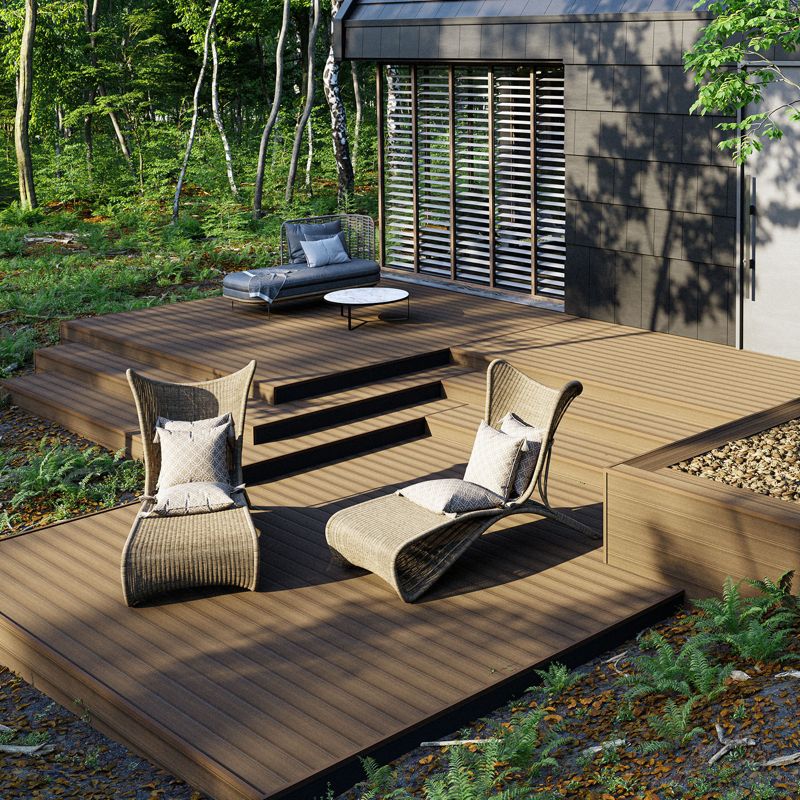 Terrassebræt Salag WPC 240 x 15 x 2,5 cm wild teak