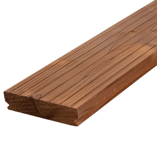 Termobehandlet gran terrassebræt 26 x 117 x 2400 mm
