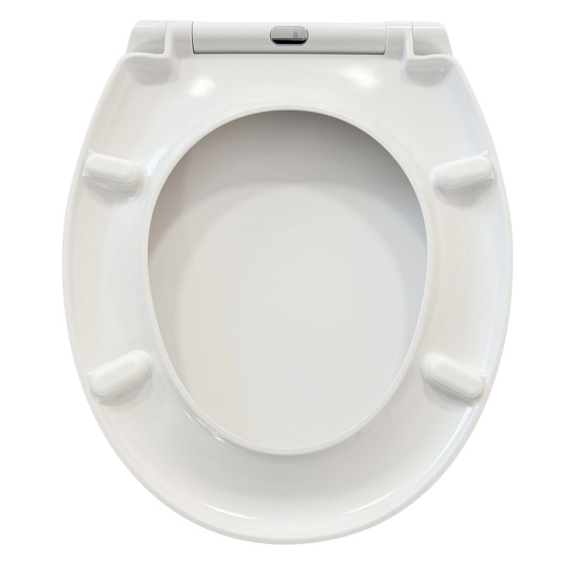 Toiletsæde Duroplast Hvid Blødt Luk Easy-Clean 44,3x37,3 cm