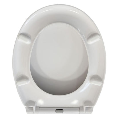 Toiletsæde Duroplast Hvid Blødt Luk Easy-Clean 44,3x37,3 cm