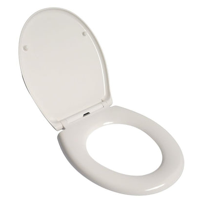 Toiletsæde Duroplast Hvid Blødt Luk Easy-Clean 44,3x37,3 cm