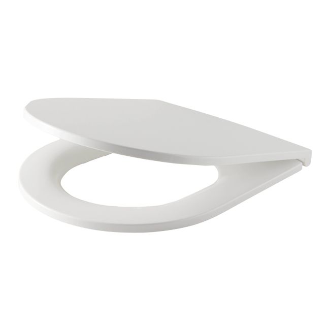 Cavally WC-sæde med soft-close i hvid duroplast