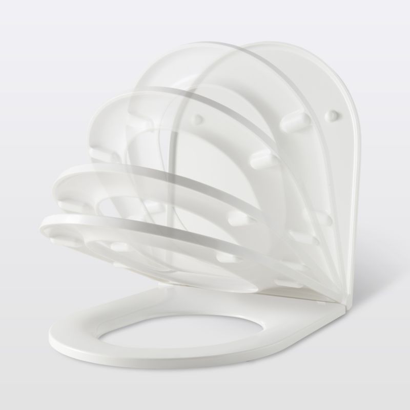 Cavally WC-sæde med soft-close i hvid duroplast