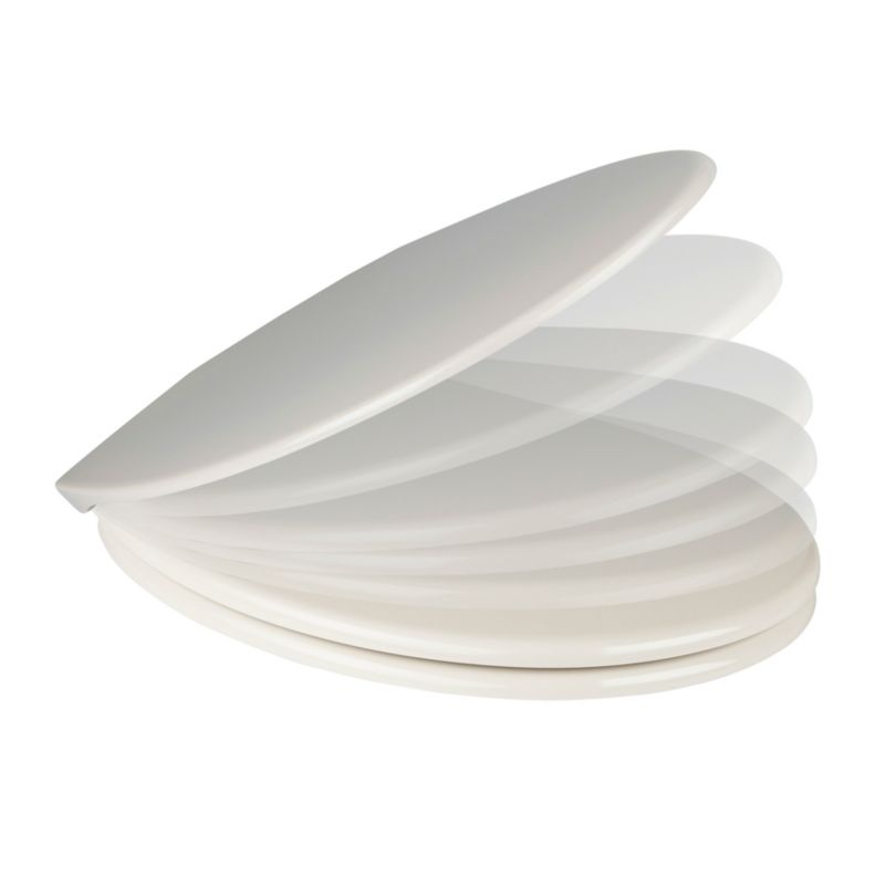 Cooke&Lewis Diani WC-sæde i duroplast med soft-close, beige