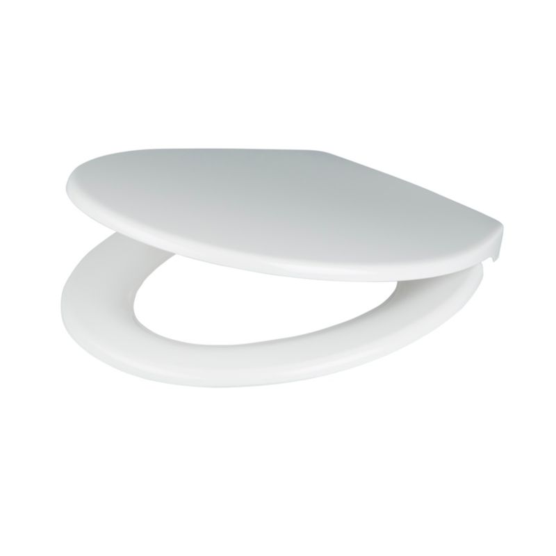 Toiletsæde Diani Duroplast Hvid Blødt Lukkende 44,9x37,2 cm