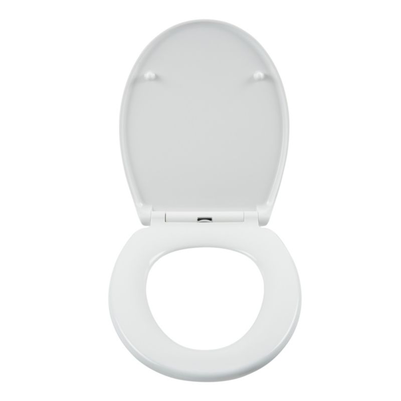Toiletsæde Diani Duroplast Hvid Blødt Lukkende 44,9x37,2 cm
