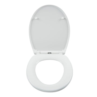 Toiletsæde Diani Duroplast Hvid Blødt Lukkende 44,9x37,2 cm