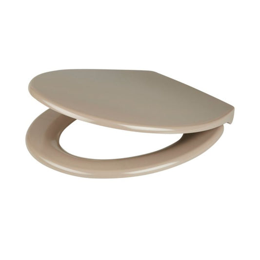 WC-sæde Cooke&Lewis Diani i duroplast med soft-close i taupe