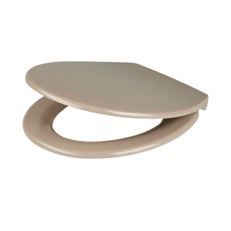 Toiletsæde Diani Duroplast Taupe Blødt Luk 449x372 mm