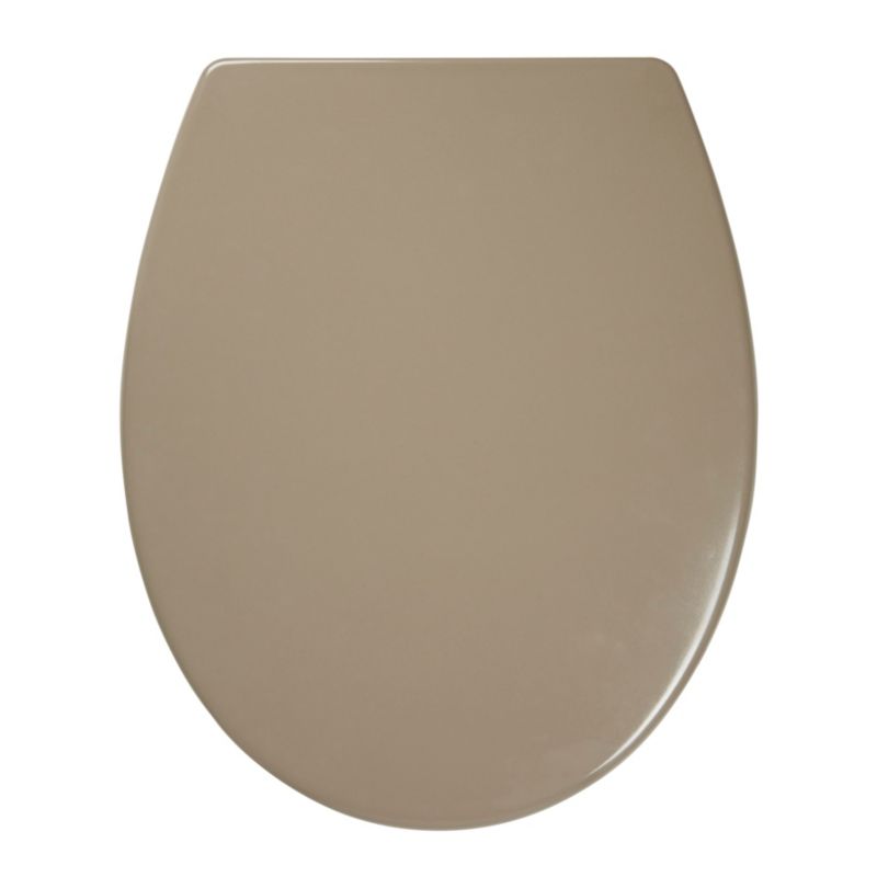 WC-sæde Cooke&Lewis Diani i duroplast med soft-close i taupe