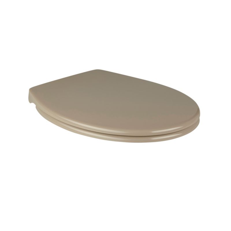 WC-sæde Cooke&Lewis Diani i duroplast med soft-close i taupe