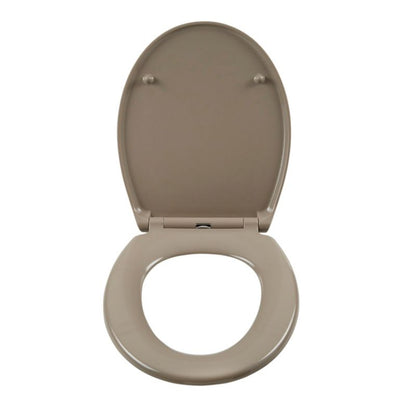 Toiletsæde Diani Duroplast Taupe Blødt Luk 449x372 mm
